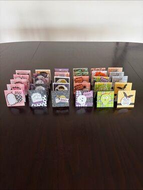 New Handmade Halloween Mini Foldable Surprise Cards - Set of 30, Colorful 2 x 2